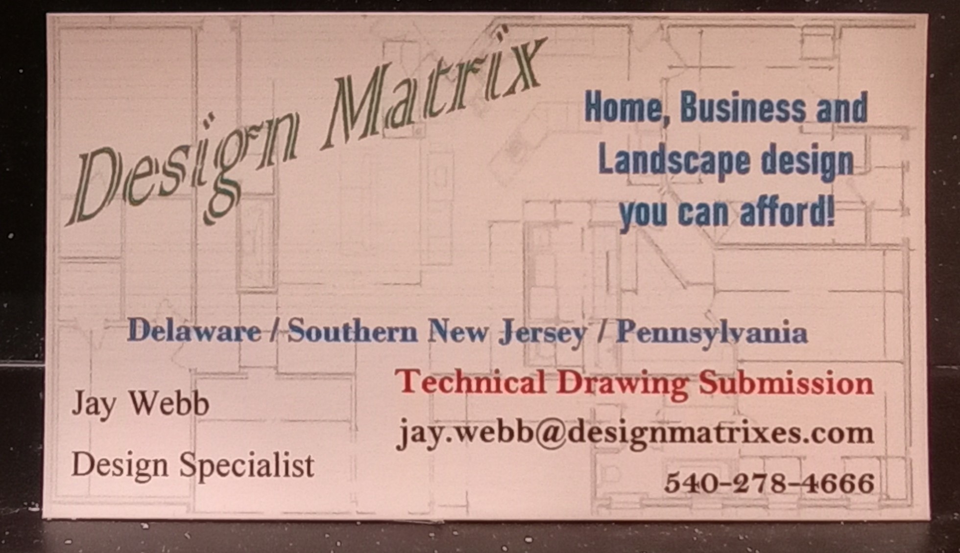 Design Matrix